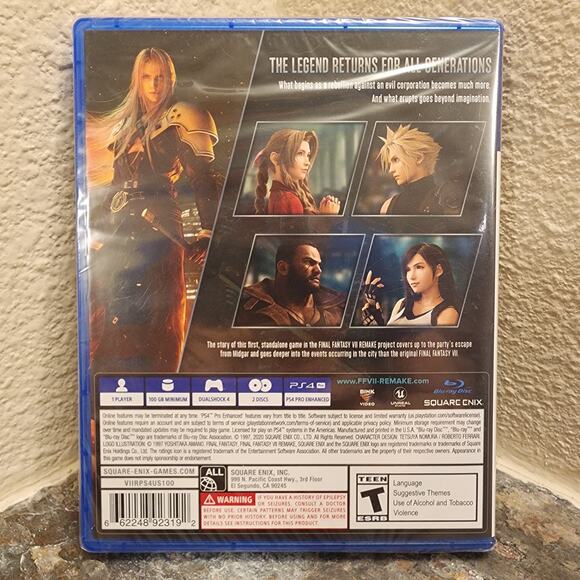 Game - Final Fantasy VII Remake (NEW) - PS4 - Picture 2 of 6